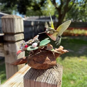 Norman Brumm Metal Art Sculpture Figurine Hummingbird Wild